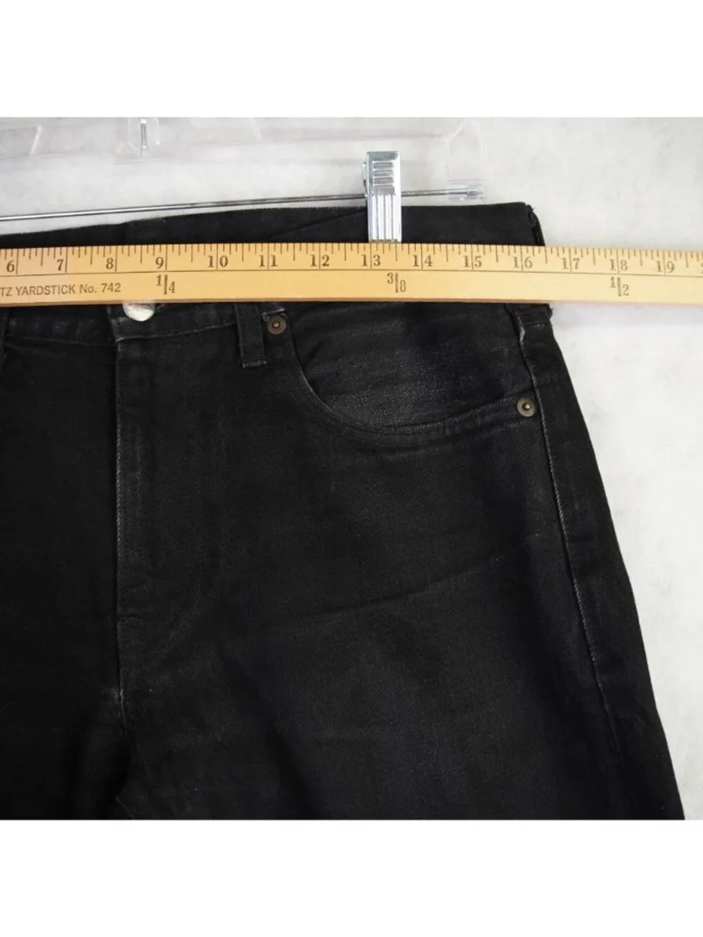 J. Crew Mens Style 484 Straight Leg Jeans W31 L30 Black Japanese Kaihara Denim